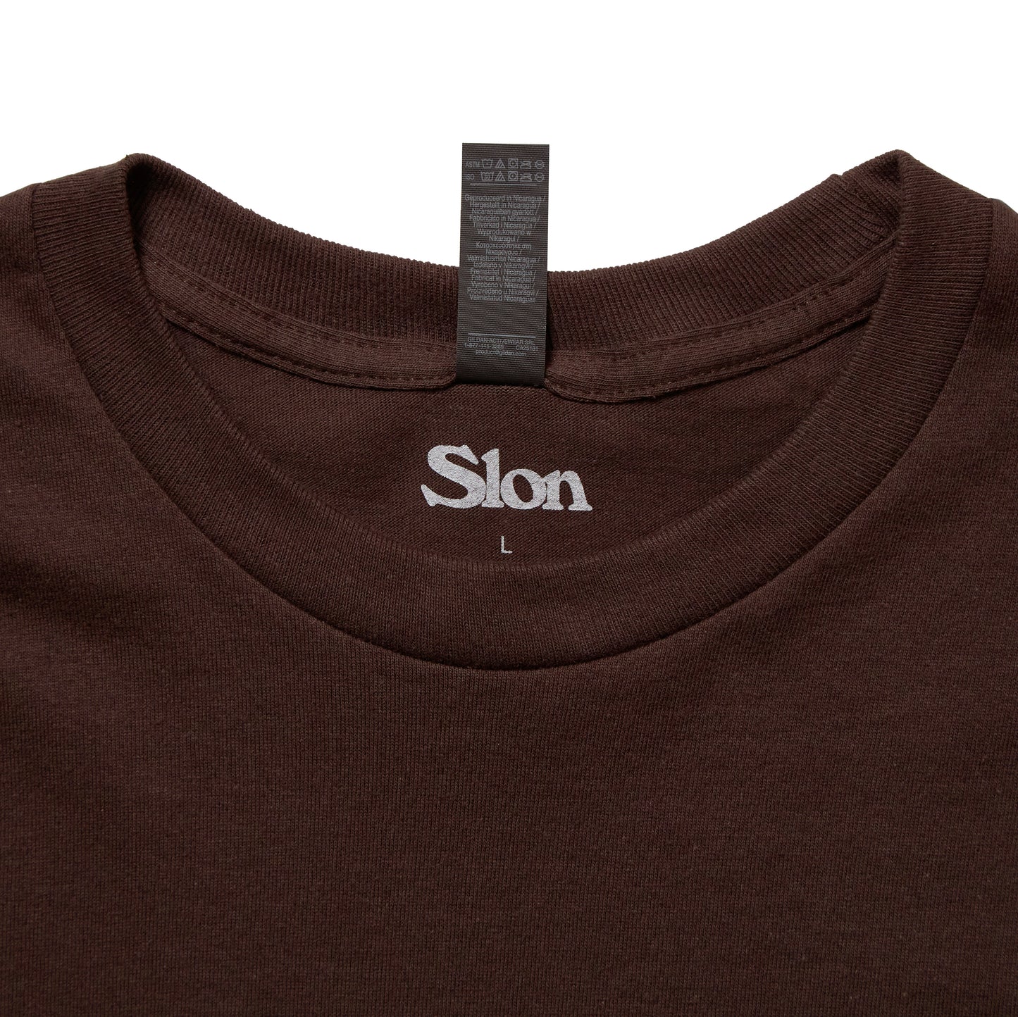 Slon Classic Logo L/S Tee - Dark Chocolate