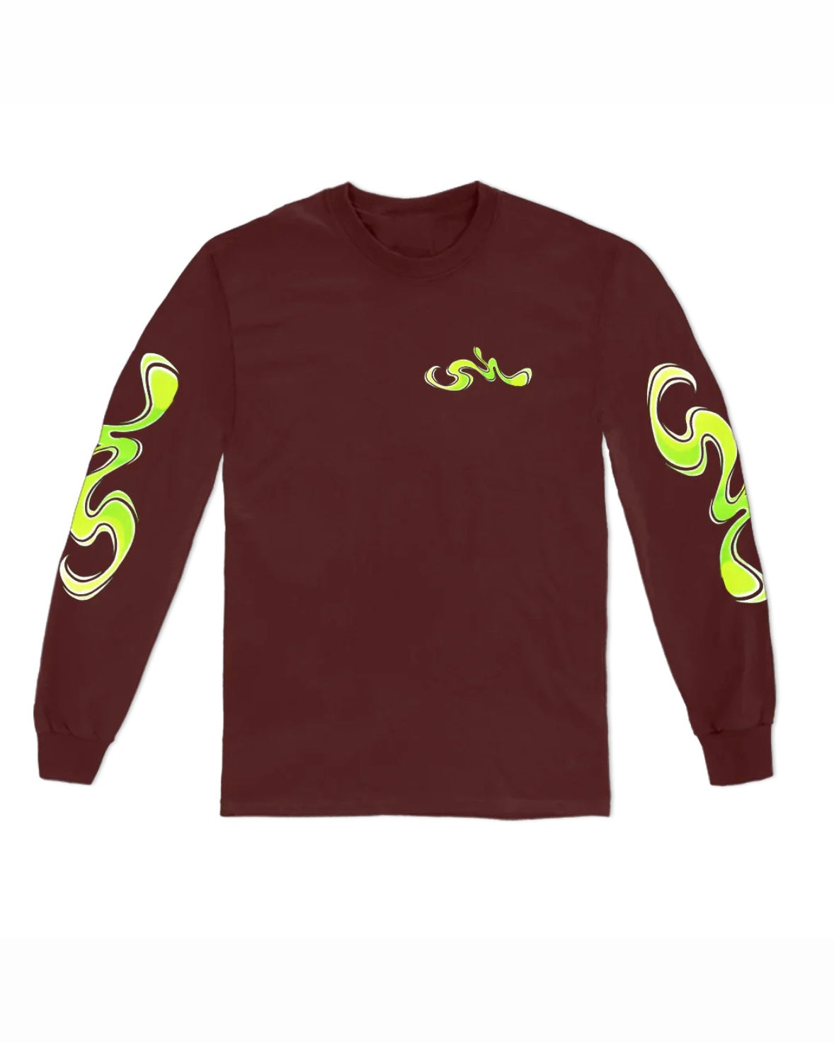 Sexhippies Squirt Logo Long Sleeve Shirt - Burgundy