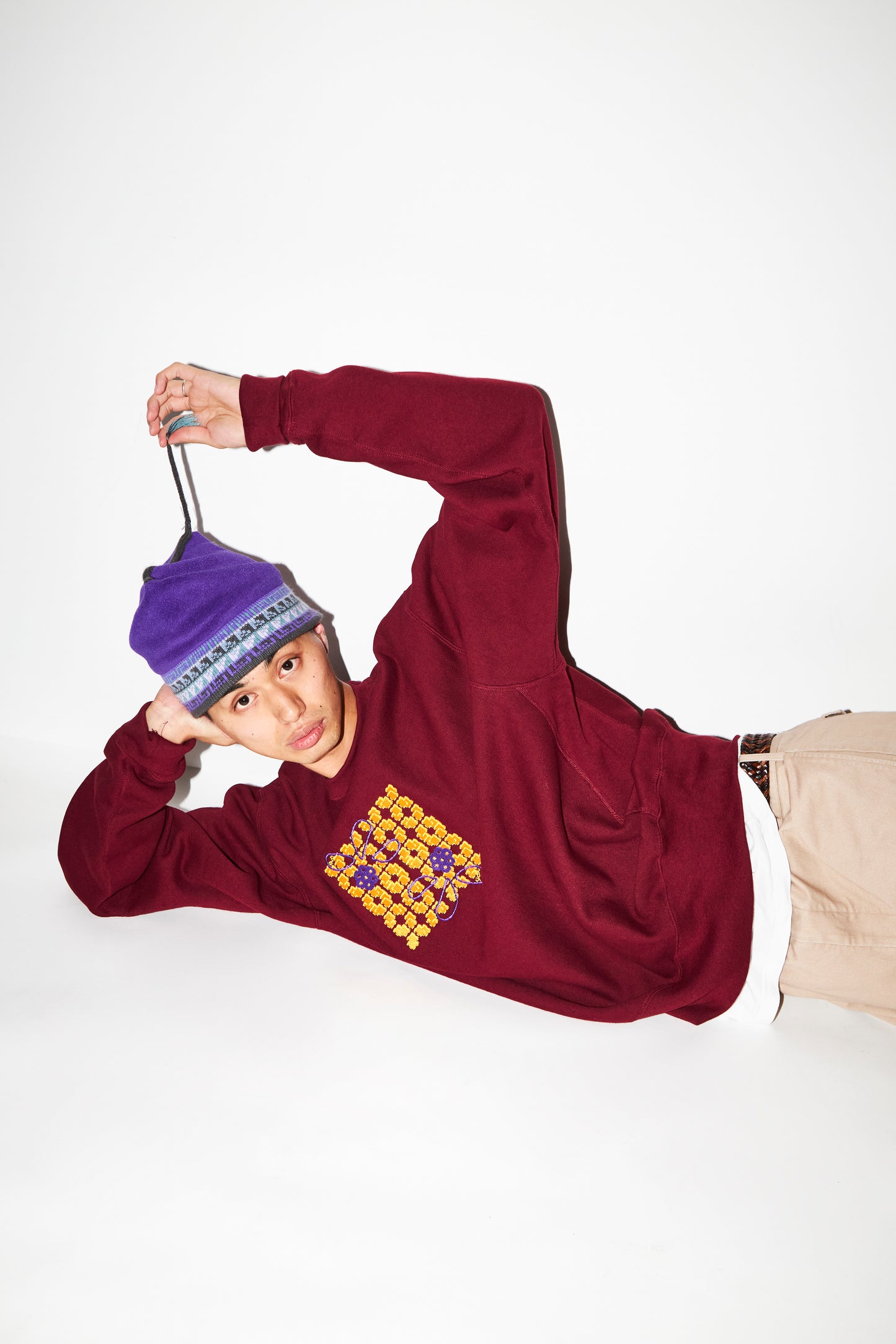 AVD x Slon Vol.2 "Alter" Crewneck Sweatshirt "Burgundy"