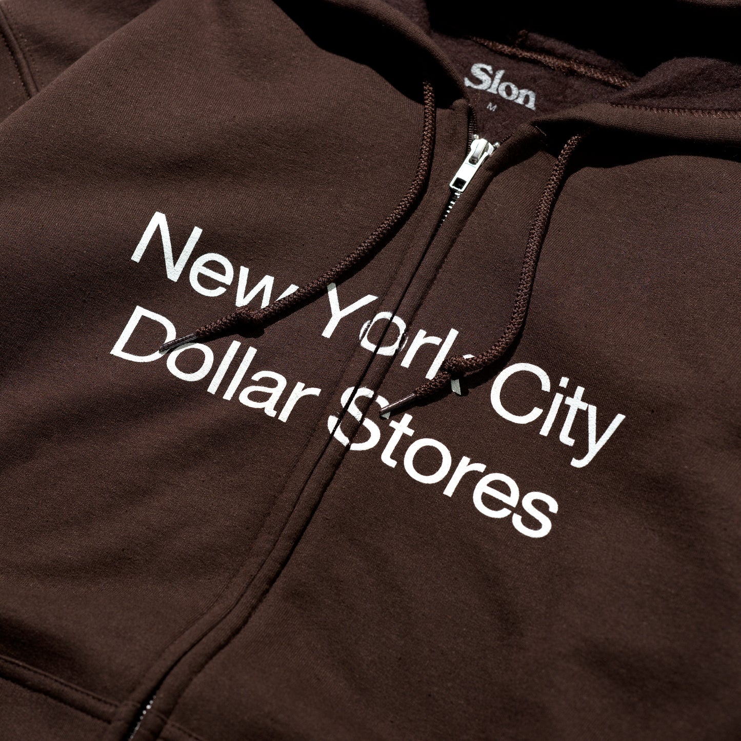 Slon NYC Dollar Stores Zip Hooded "Brown"