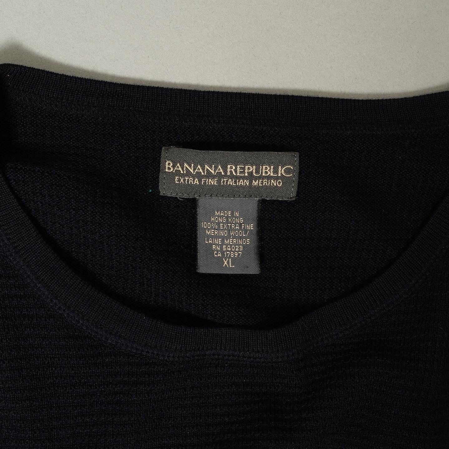 Banana Republic 100% Extra Fine Merino Wool Knit L/S Tee