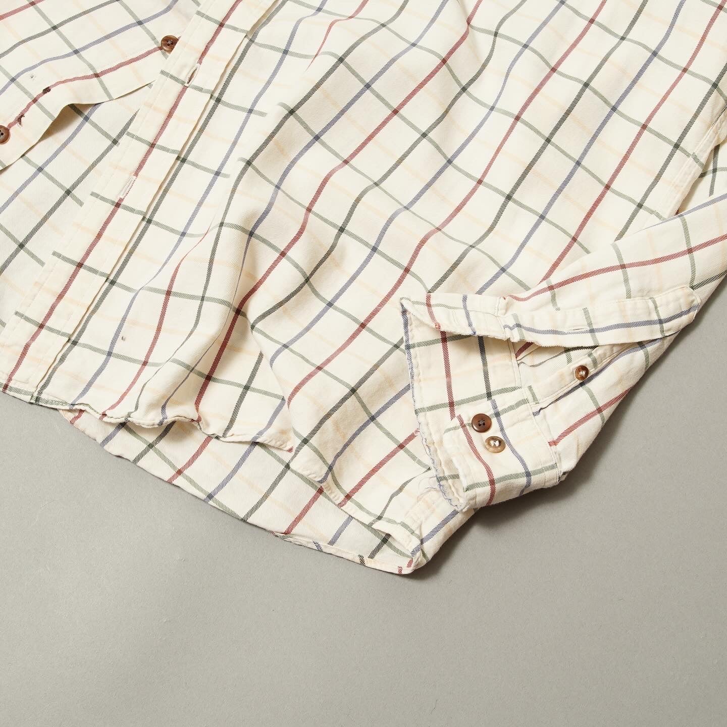 LANDS’ END Multi Graph Check L/S Shirt