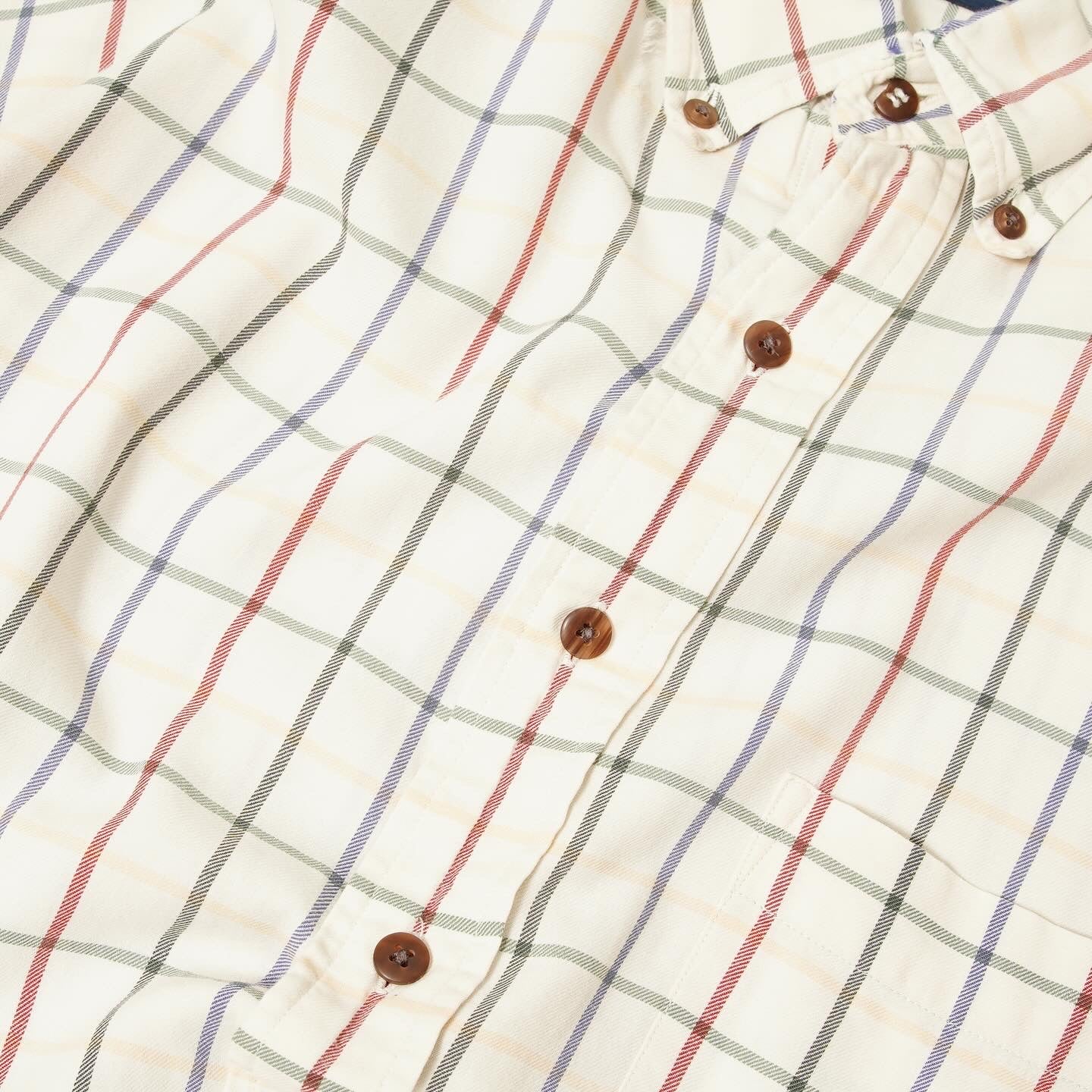 LANDS’ END Multi Graph Check L/S Shirt