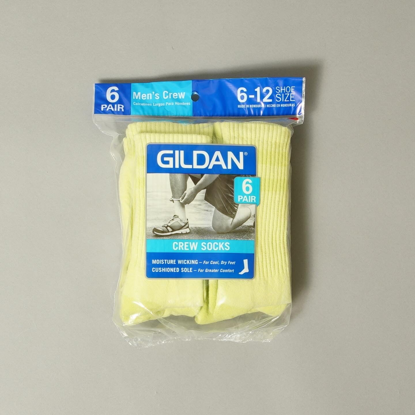 GILDAN 6P Crew Socks