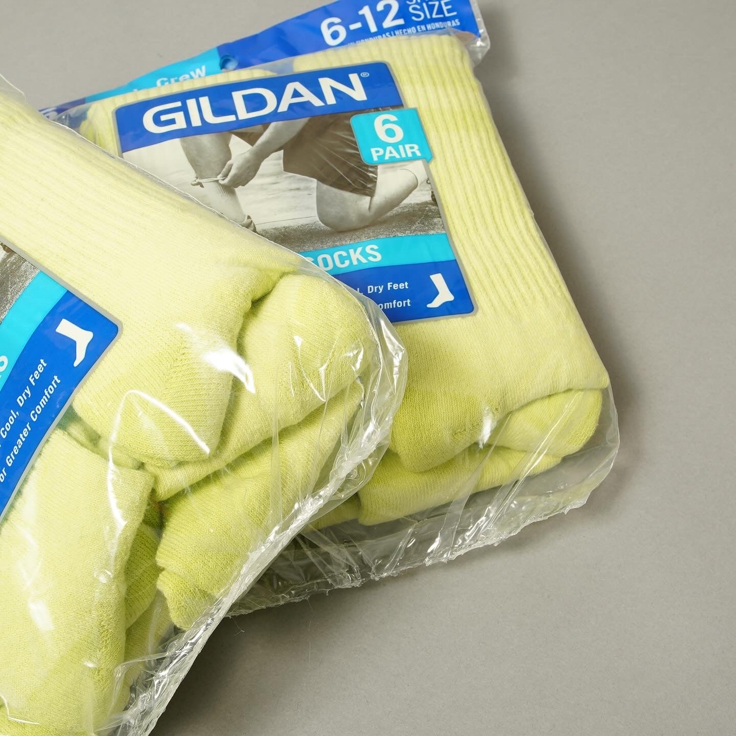 GILDAN 6P Crew Socks