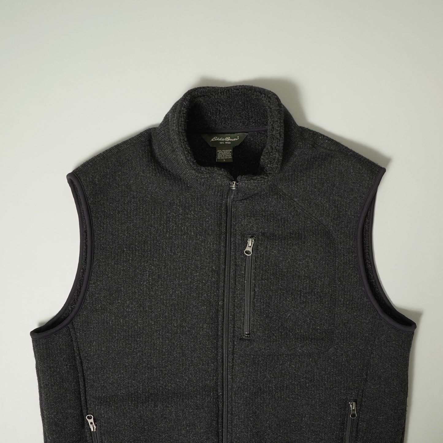 Eddie Bauer Rib Knit Fleece Vest
