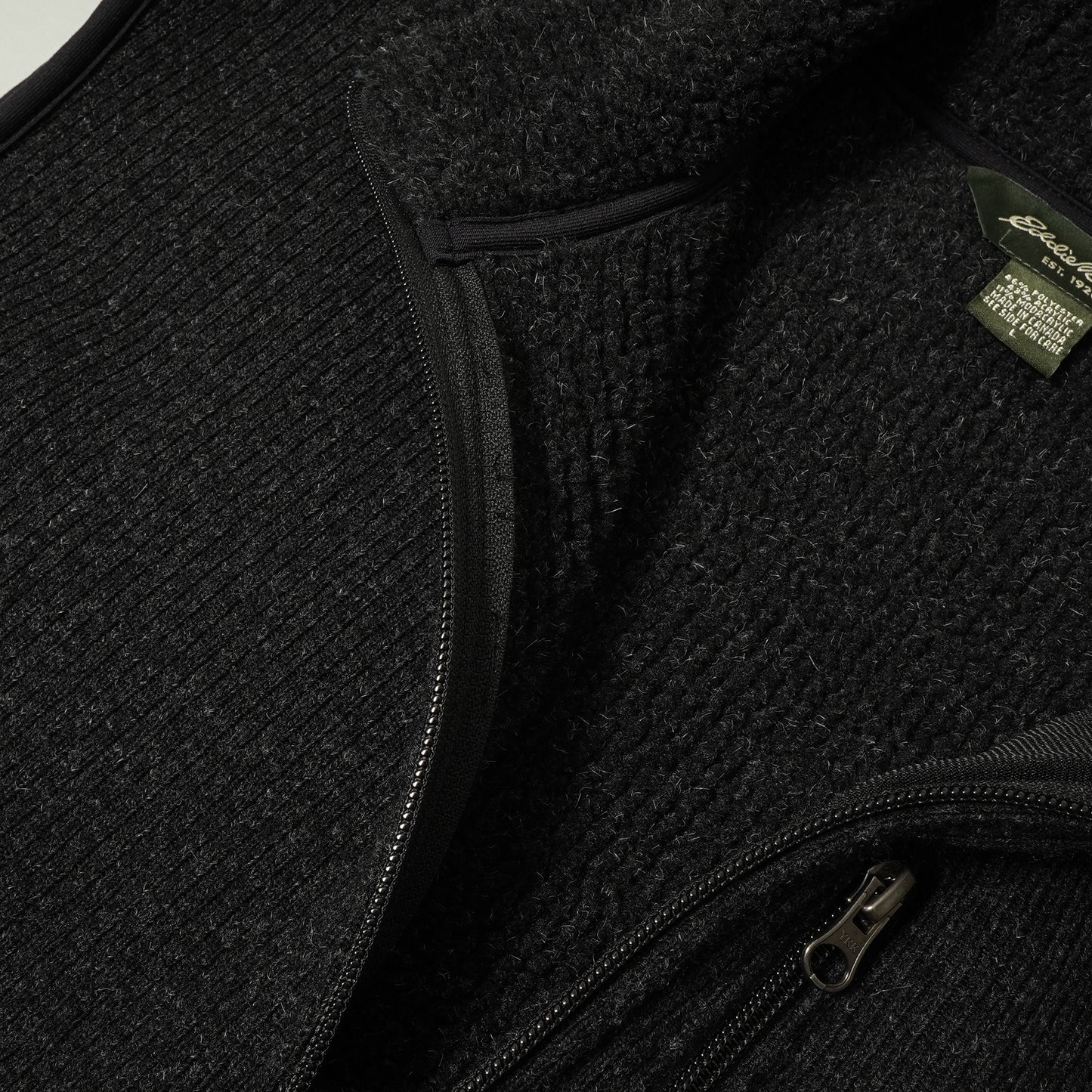 Eddie Bauer Rib Knit Fleece Vest