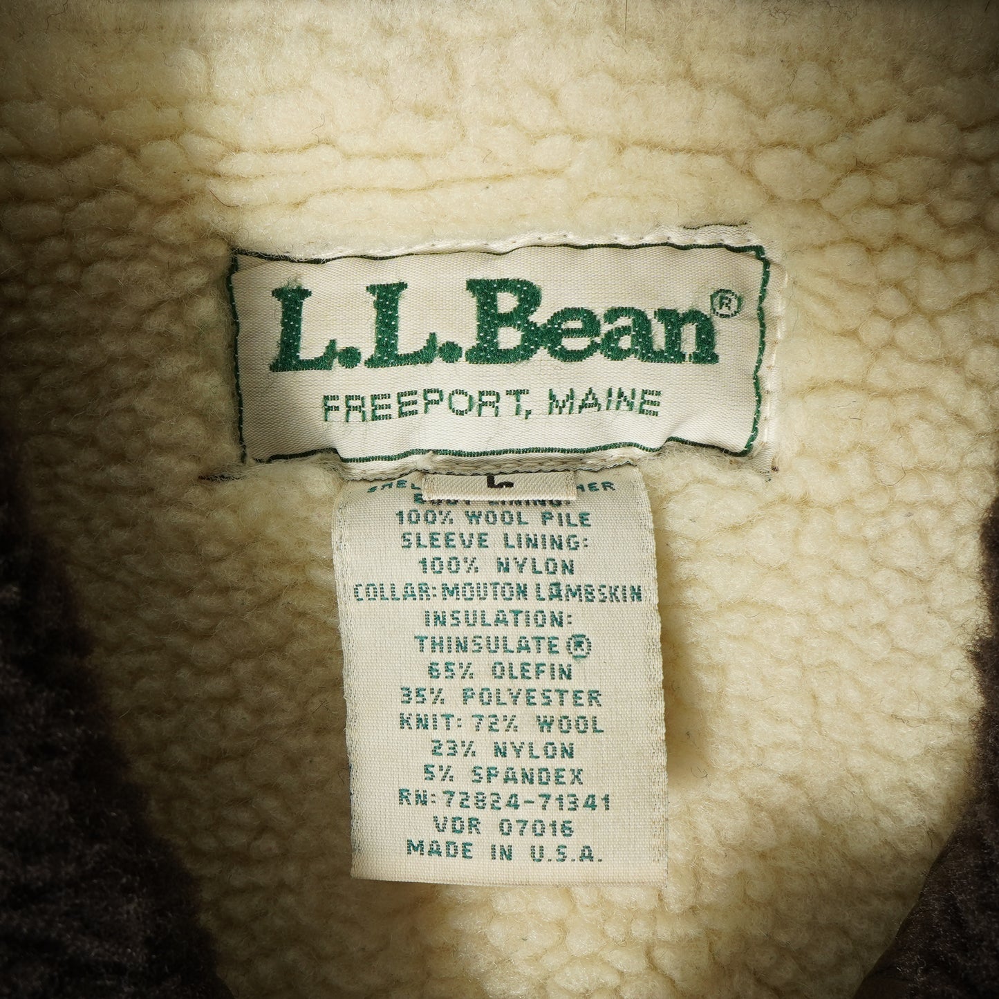 L.L.Bean Bomber Leather Jacket