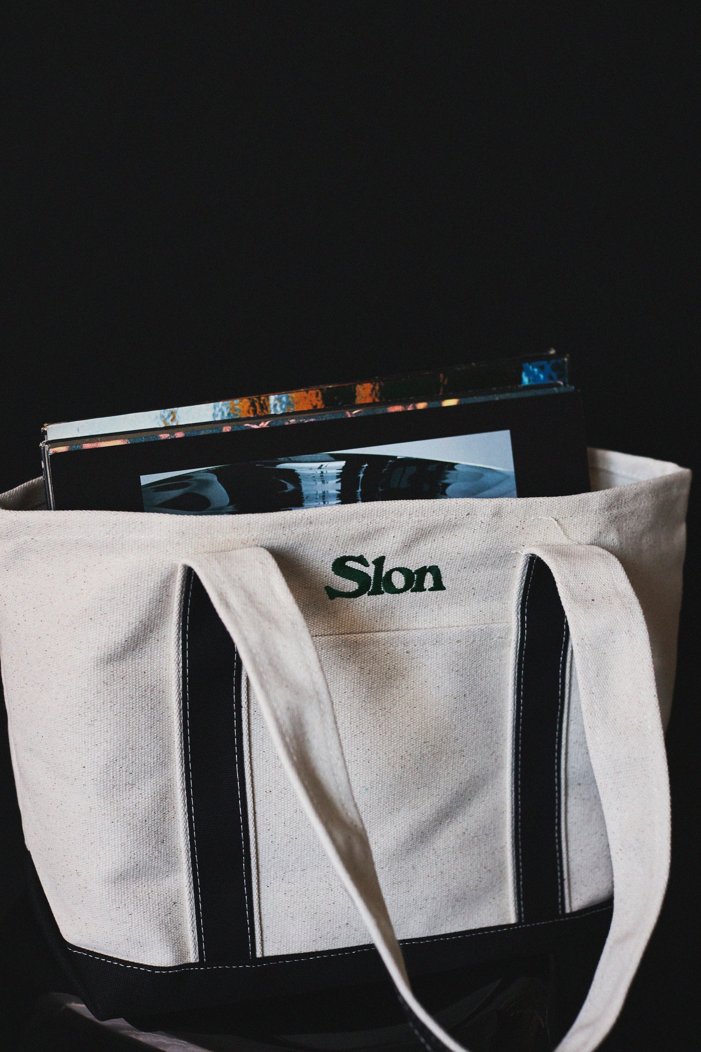 Slon Anytime Tote - Natural/Black