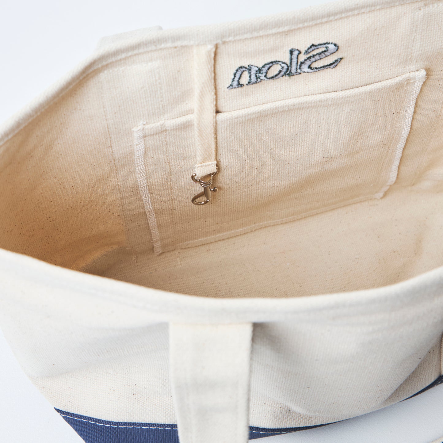 Slon Anytime Tote - Natural/Navy