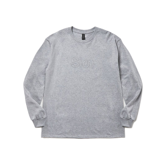 Slon RK-1 Outlined L/S Tee - Heather Grey