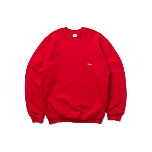 Slon Russell Raglan Crew - Red