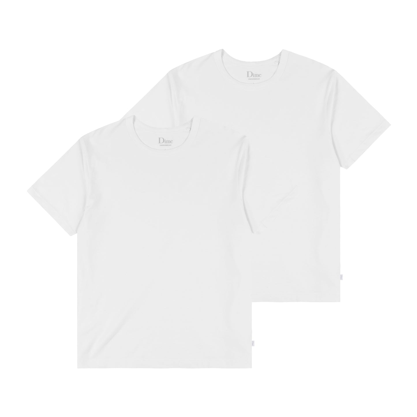 Dime Classic 2 Pack Undershirts - White