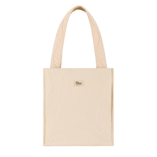 Dime QUILTED TOTE BAG "Tan"