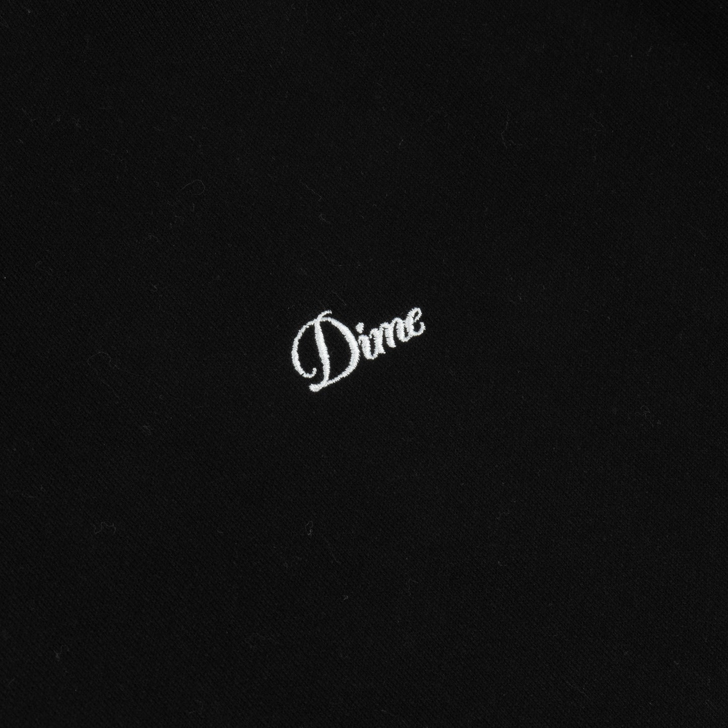 Dime Cursive Small Logo T-Shirt - Black