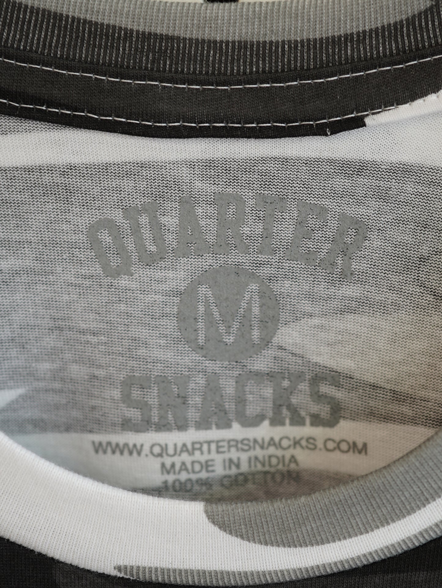 Quarter Snacks Camo Arch Tee - B&W Camo