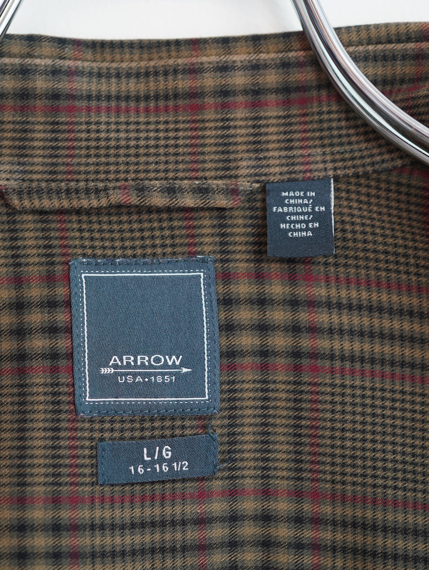 ARROW Plaid L/S Shirt