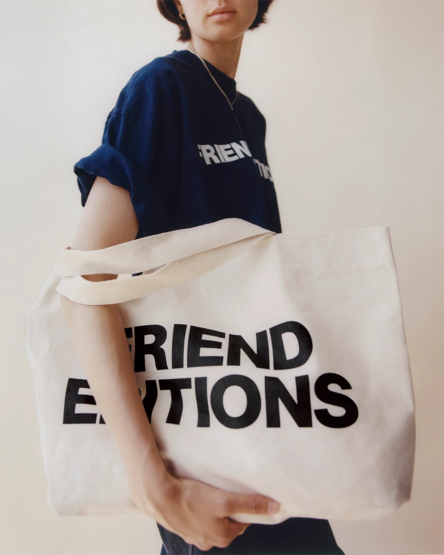FRIEND EDITIONS Monogram Tote: Two Sided