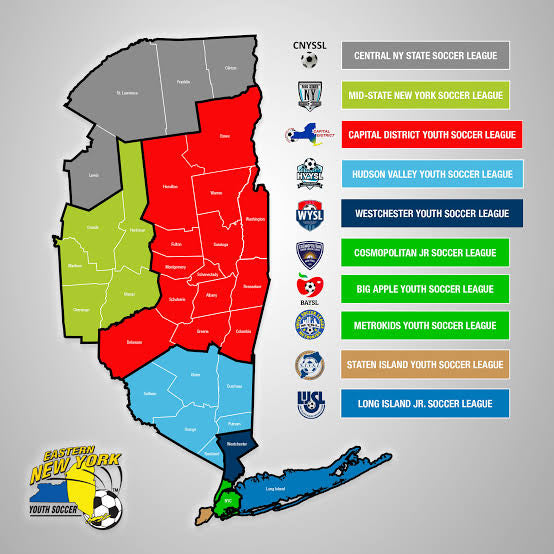 Eastern New York Youth Soccer Jersey