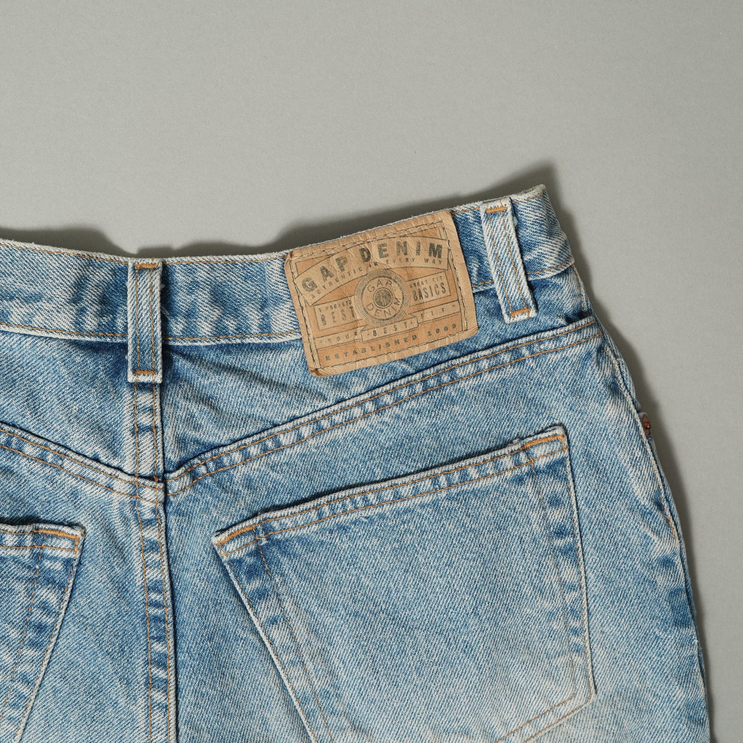 GAP BEST BASIC Washed Denim Shorts