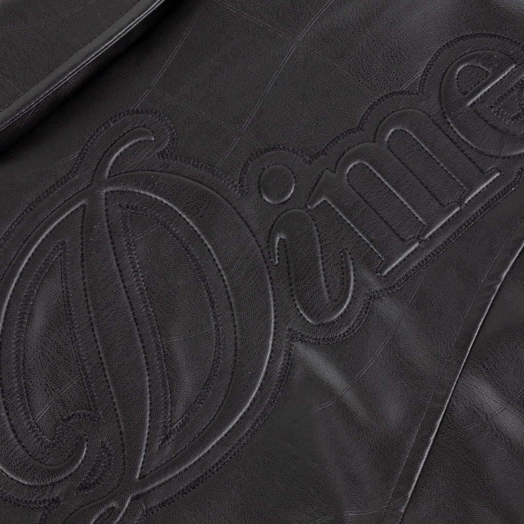 Dime Debossed Wavy Jacket - Black