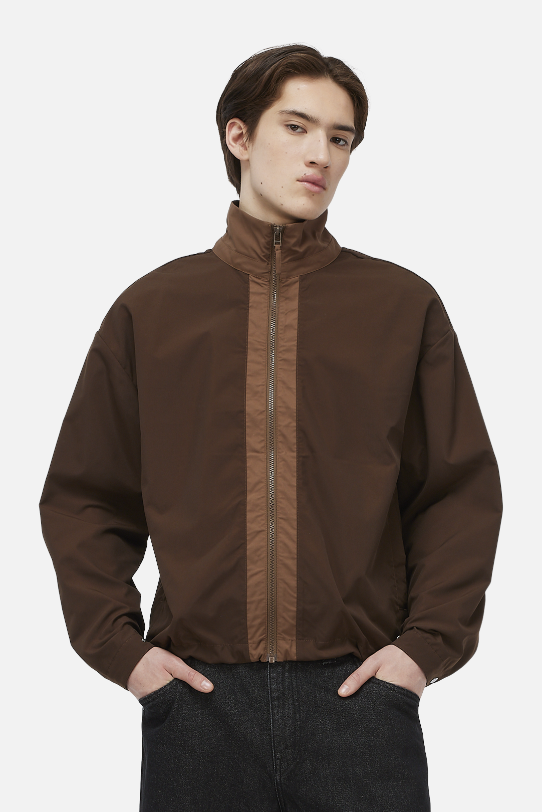 Dime Two Tone Windbreaker - Brown