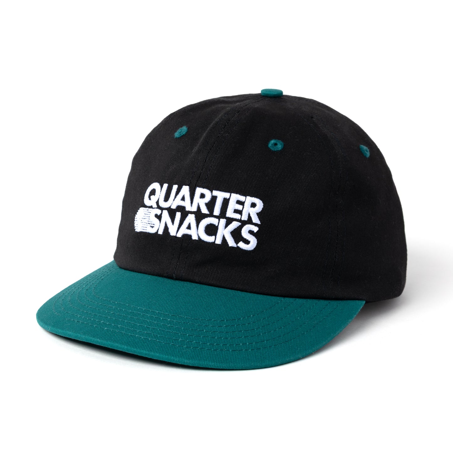 Quarter Snacks Journalist Cap - Black/Green