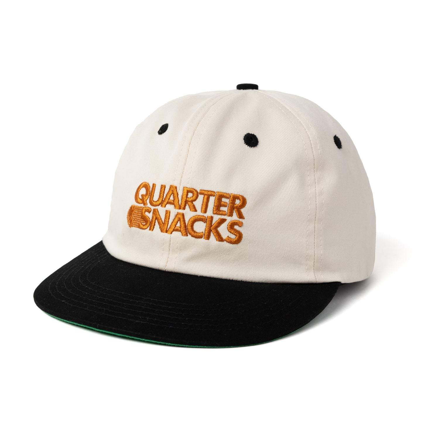 Quarter Snacks Journalist Cap - Cream/Black