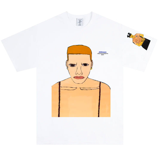 Alltimers x Creative Growth RON VEASEY TEE "White"