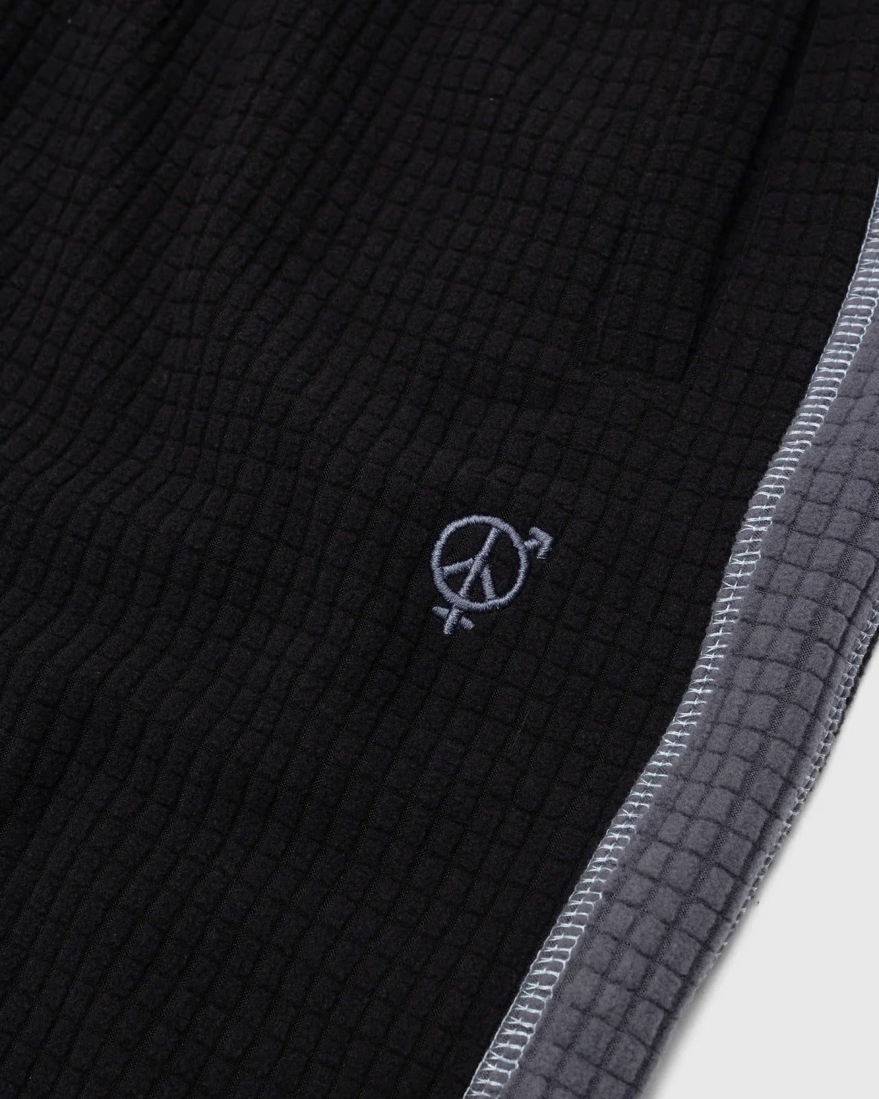 Sexhippies Grid Fleece Shorts - Black