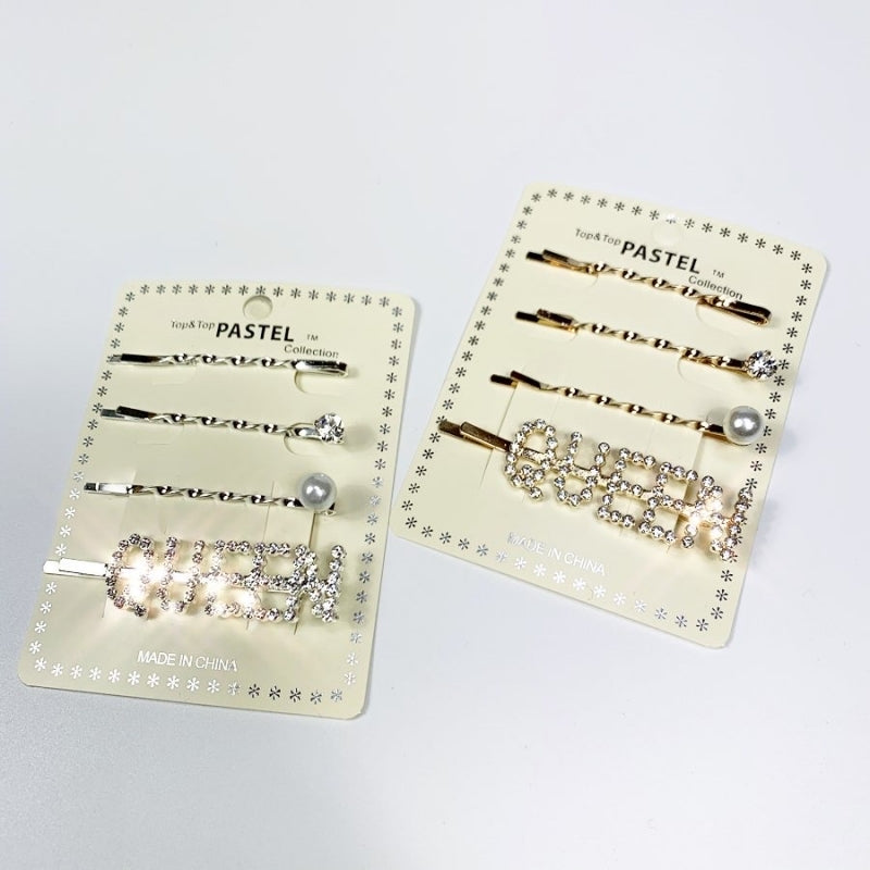 FUK'S SWEETHEART Hair Pins "QUEEN"