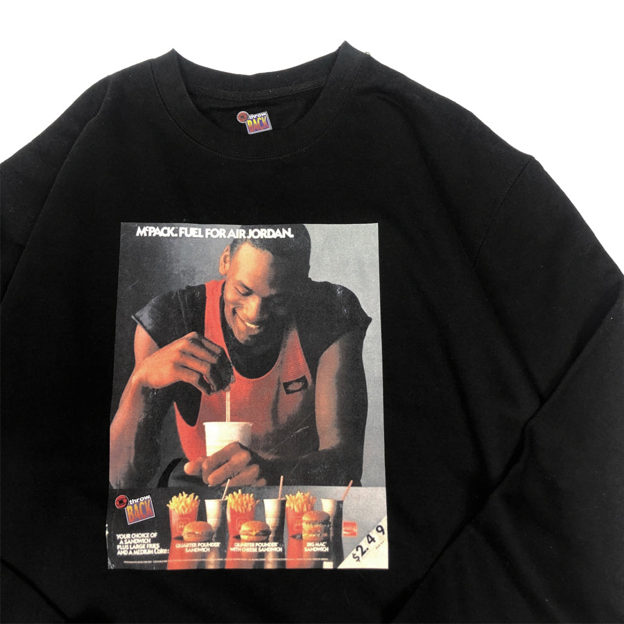 Mr. Throwback NYC Crewneck Sweatshirt - MJ Micky Ds Design "Black"