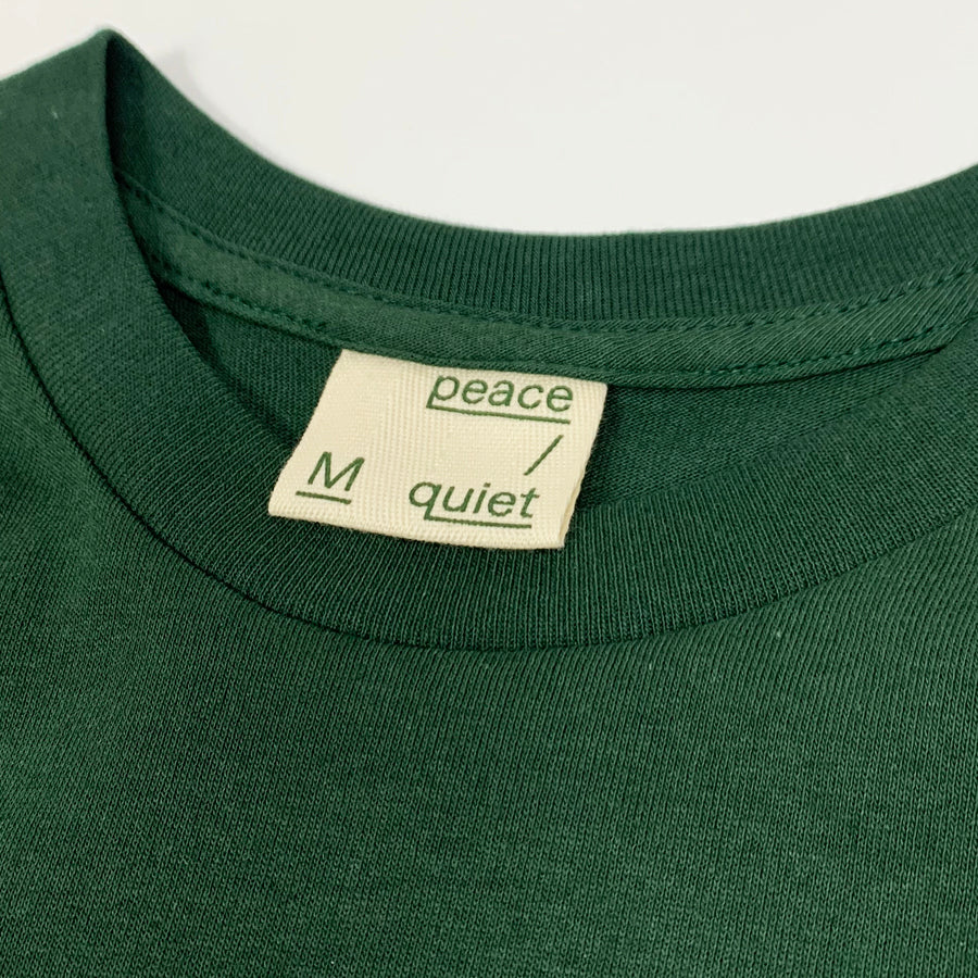Peace & Quiet NATURAL Tee "Green"