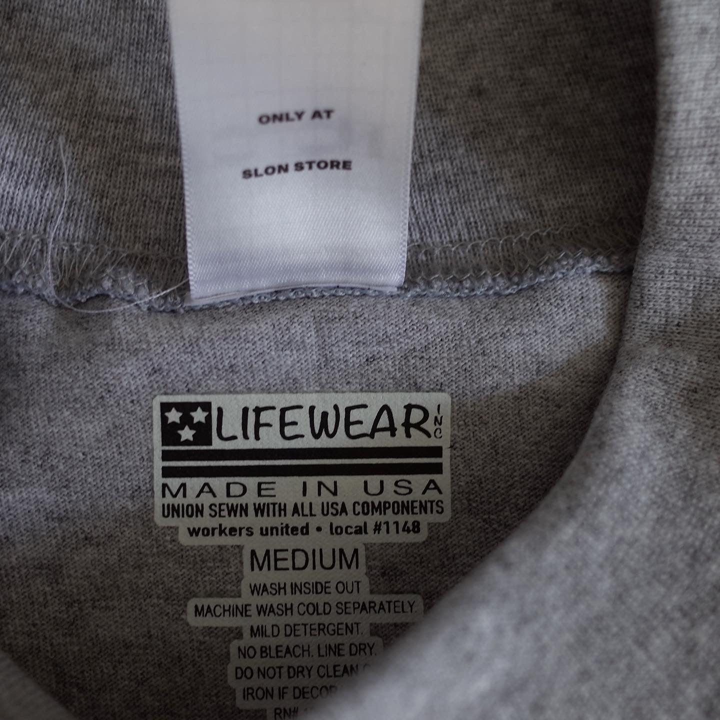 SLON Utility Mock-Neck L/S Tee "Grey"