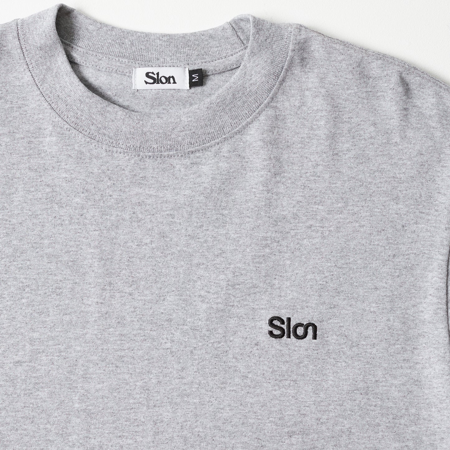 SLON RK-1 Logo L/S Tee "Heather Grey"