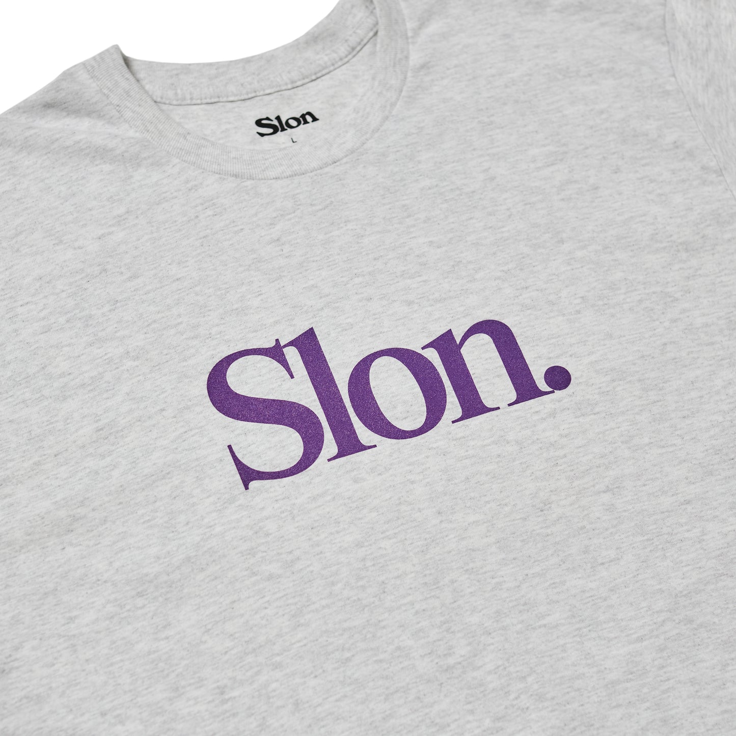 SLON Tech Logo L/S Tee "Ash x Purple"