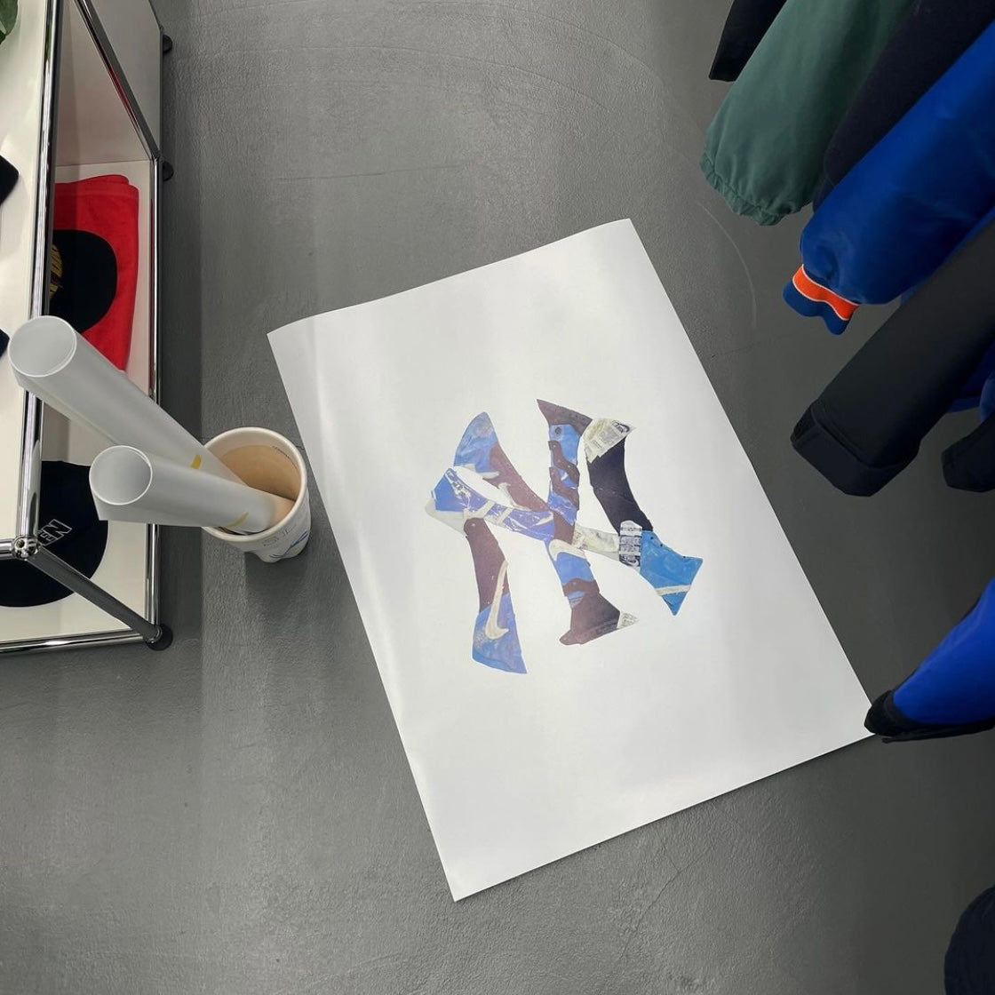 "NY" Artwork Printed Poster by @you_ukun