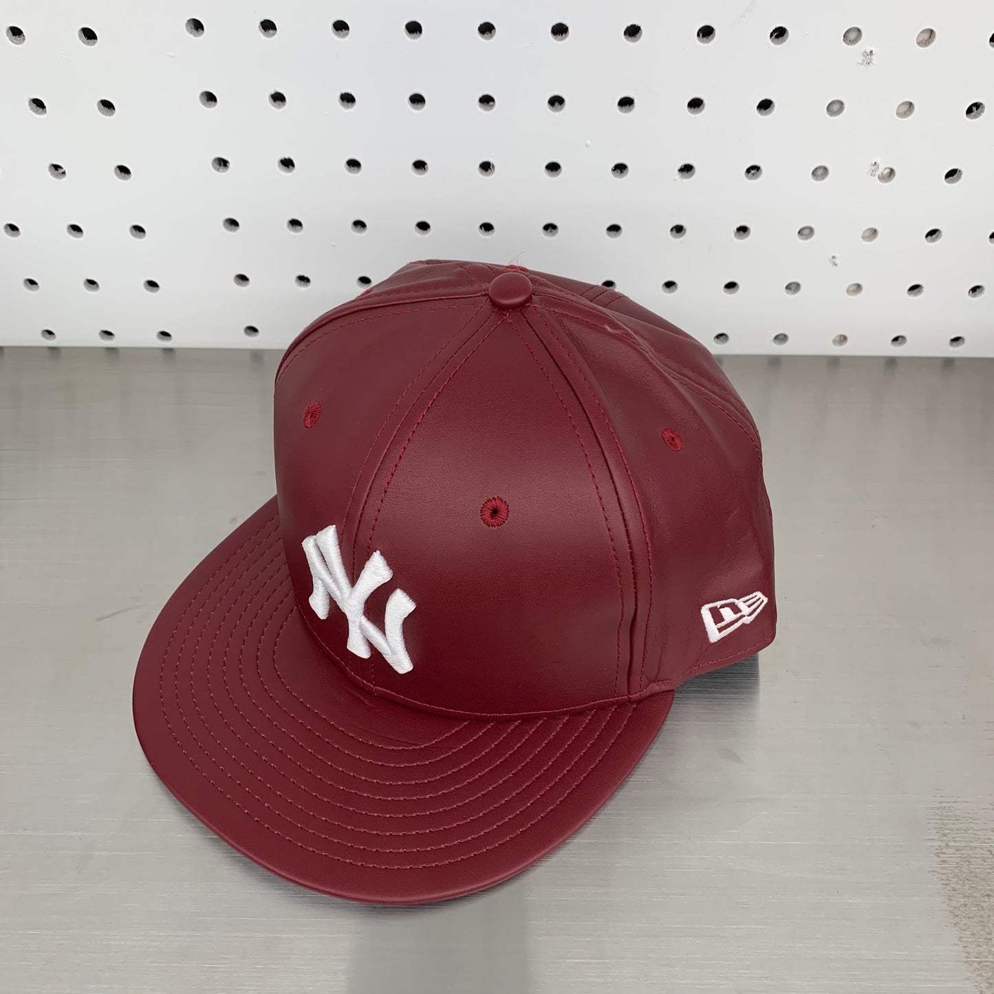 New York Yankees New Era 59FIFTY Fitted Cap "Burgundy Leather"
