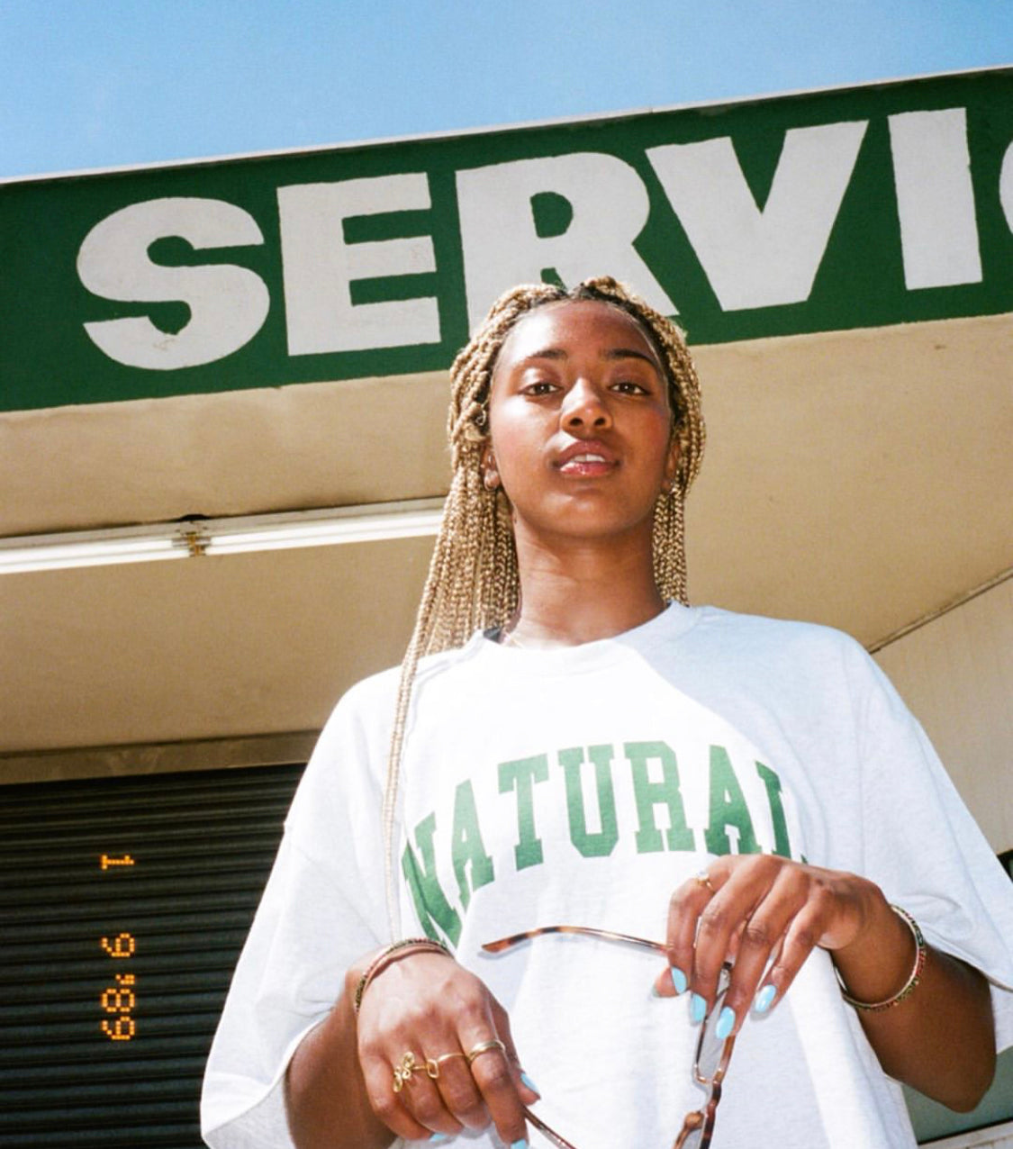Peace & Quiet NATURAL Tee "Green"