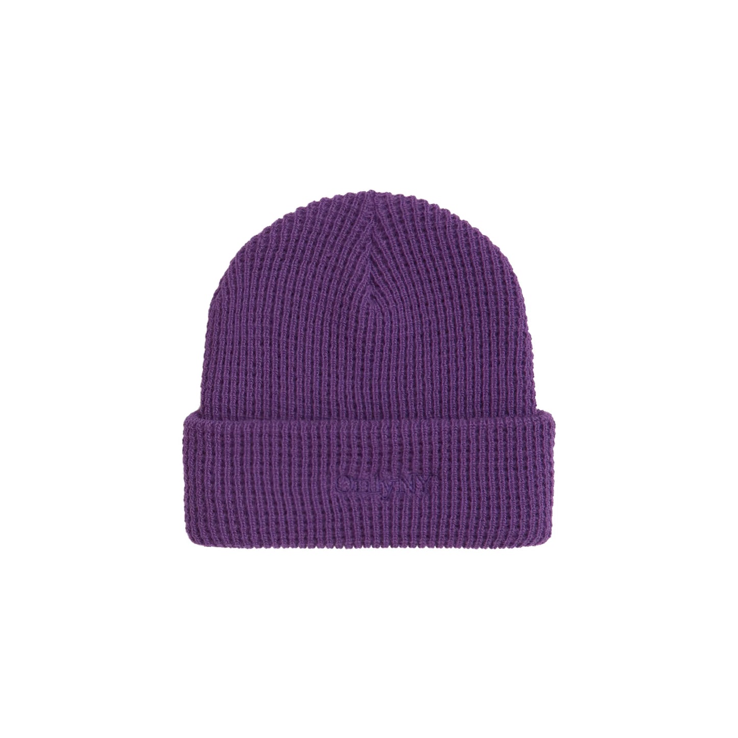 ONLY NY Lodge Waffle Knit Beanie "Purple"
