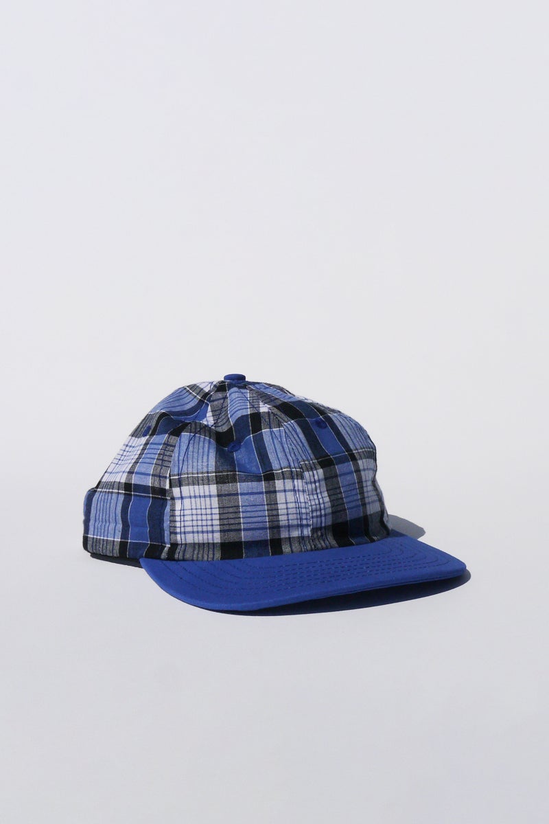LITE YEAR Madras 6 Panel Cap "Blue"