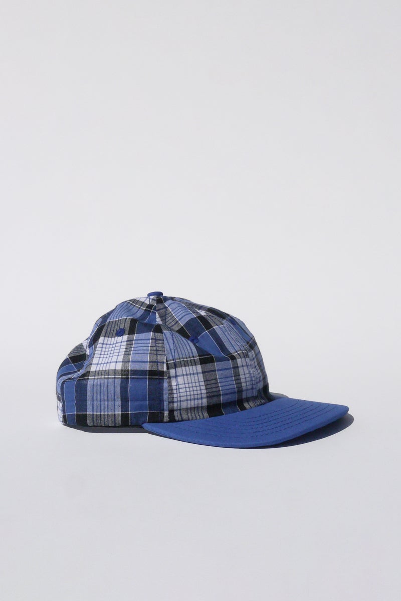 LITE YEAR Madras 6 Panel Cap "Blue"