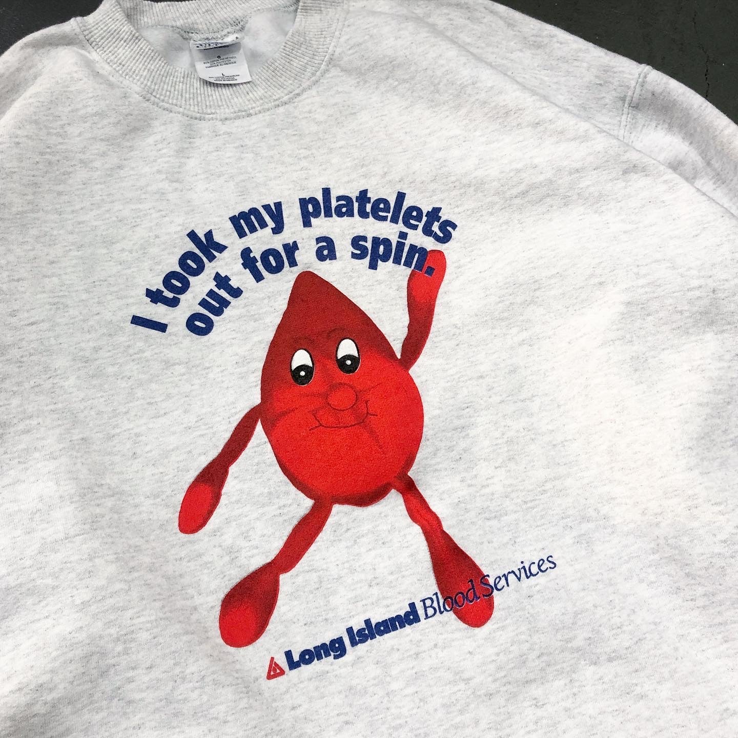 Long Island Blood Services Vintage Sweatshirt
