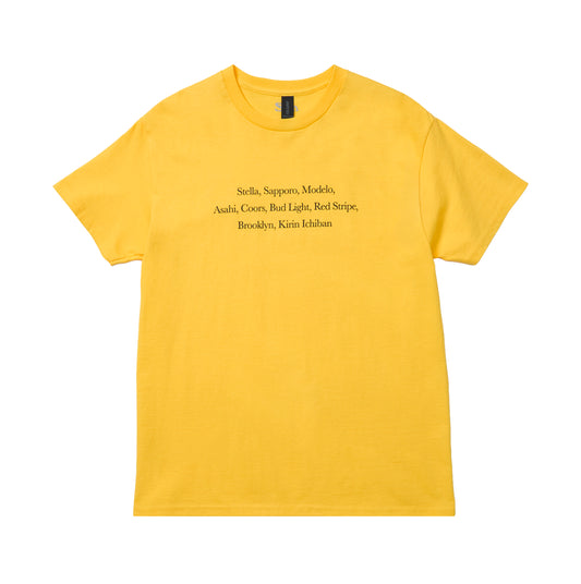Slon "Beer of Choice" S/S Tee - Daisy Yellow
