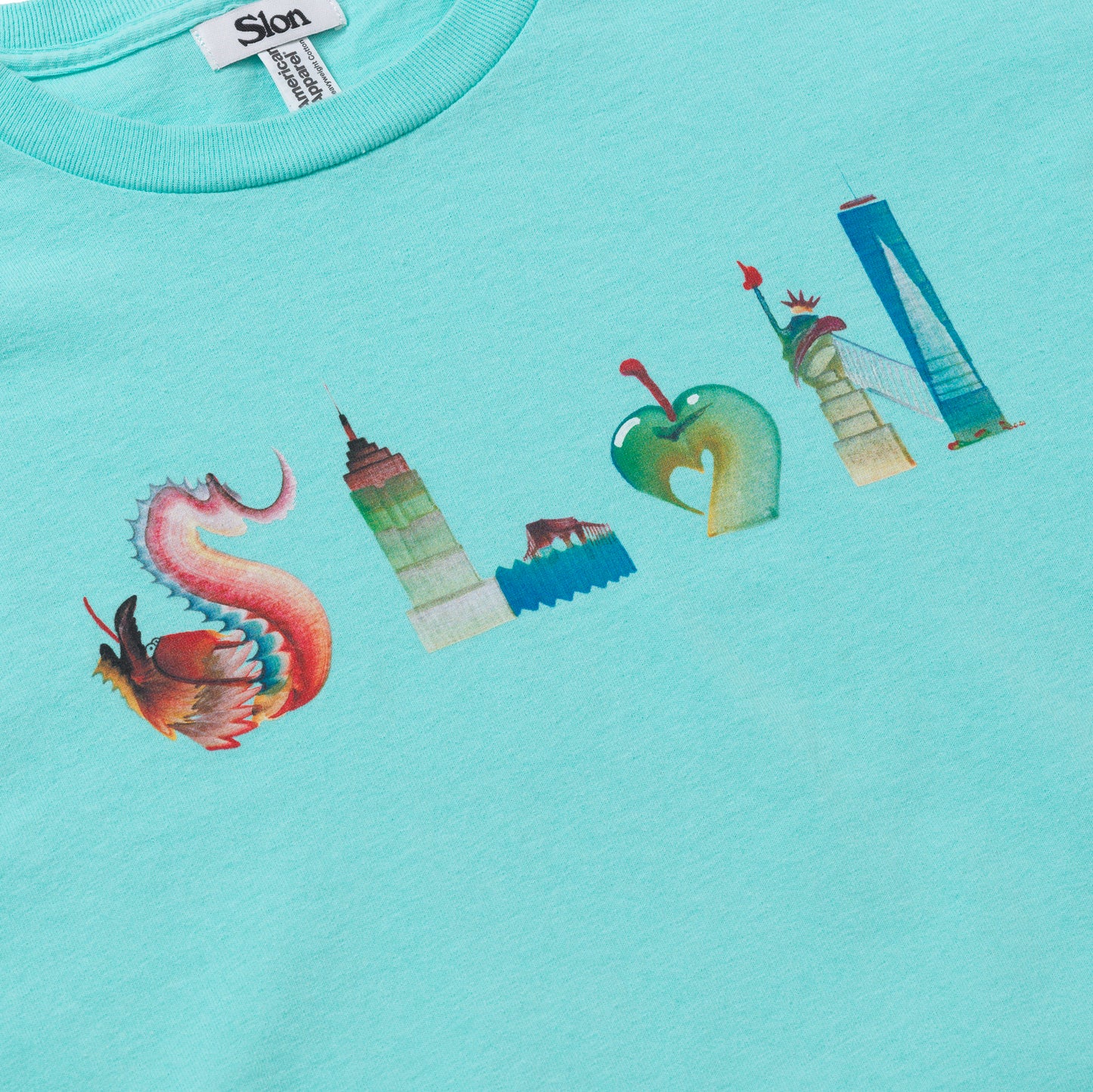 Slon Canal St Classic Tee "Jade Green"