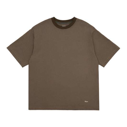 Slon Basic & Comfort S/S Tee - Sepia