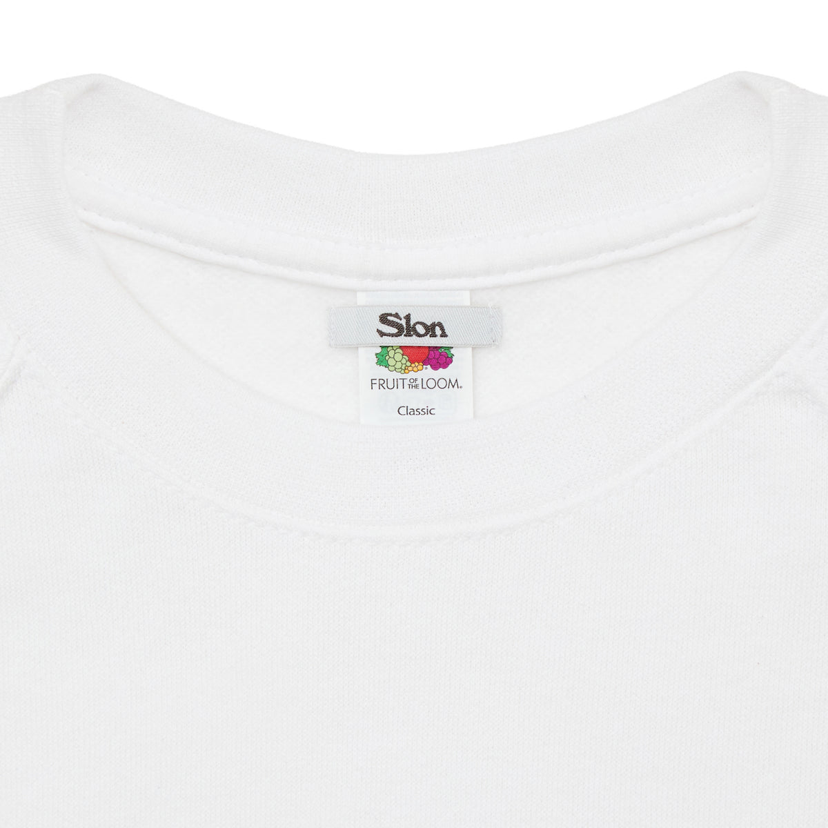 Slon FRUIT Raglan Sweat - White