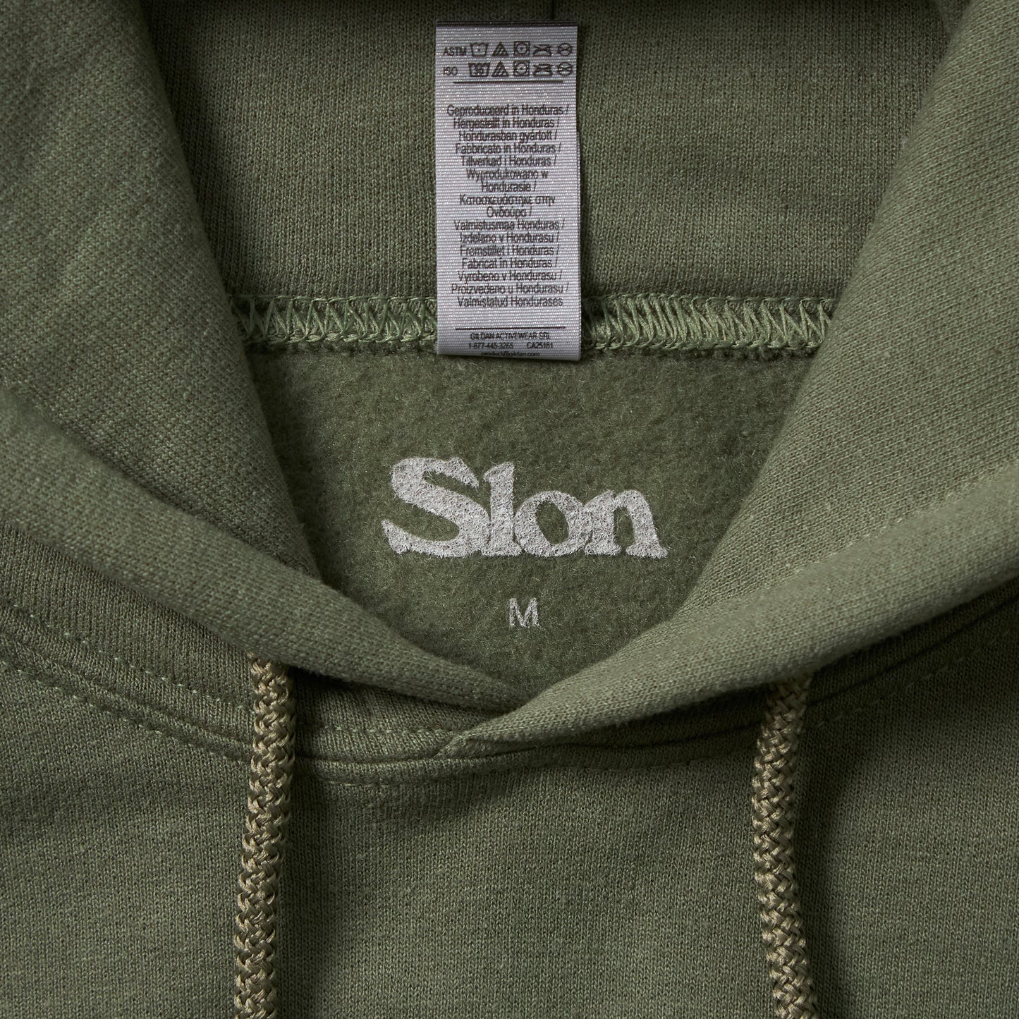 Slon New Year Pullover Hoodie - Military Green