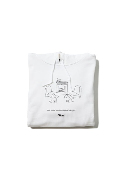 Slon New Year Pullover Hoodie - Military Green