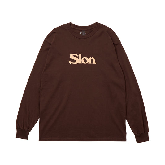 Slon Classic Logo L/S Tee - Dark Chocolate